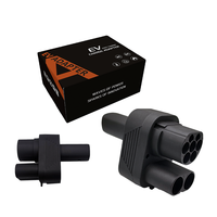 Chargeur NTO Tesla Adaptateur de chargeur portable CCS2 vers AC DC EV Compatible avec l'adaptateur de charge rapide électrique Tesla Cars