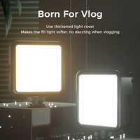 Dimmable 3200K-5600K Vlog Portable Poche Photographie Photo Éclairage Panneau 2200mAh Batterie Rechargeable LED Caméra Vidéo Lumière