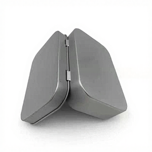 2025 trendind nhà máy OEM rỗng kim loại bản lề hình chữ nhật nhỏ bạc hà nhỏ hộp thiếc trong kho - Product Image 3