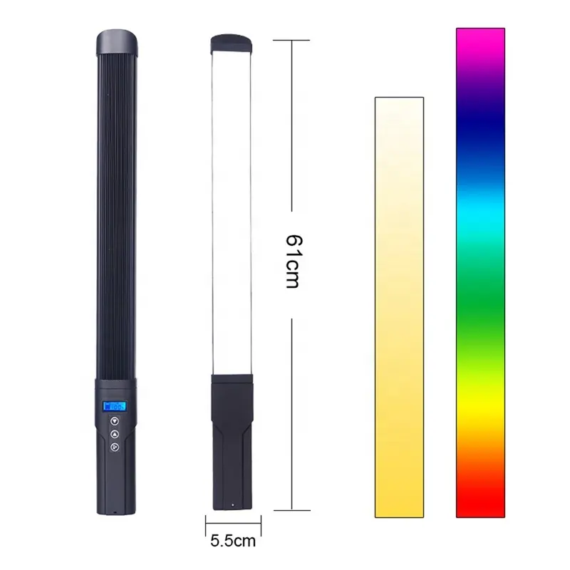 Widely Applied Portable RGB Flash Lamp Panel Live Broadcast RGB LED Light Tube Video Live Stream Colorful RGB LED Light Stick
