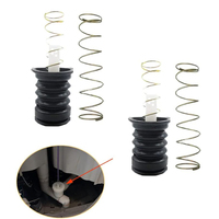 Ressort de retenue pour siphon de vidange avec tige de commande, en NBR/Silicone, pour remplacement de bouchon de valve de machine à laver à double cuve, compatible lave-linge combiné, respectueux de l'environnement