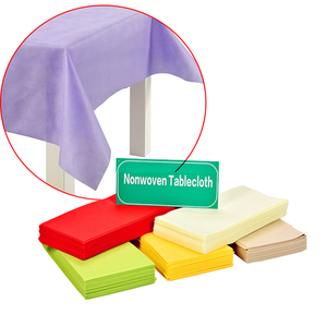 Rouleau de nappe jetable non tissée pour banquet, housses de table non tissées en polypropylène spunbond - Product Image 2