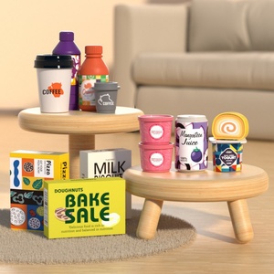 Juego de Juguetes de Supermercado para Niños, Caja Registradora Simulada, Máquina de Café, Refrigerador, Juguetes de Supermercado - Product Image 6