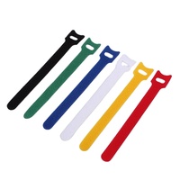 Attaches de câble réutilisables double face colorées en gros avec crochet et boucle attaches de fil de gestion de câble réglables multi-usages