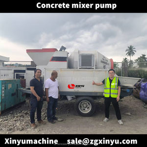 เครื่องผสมคอนกรีตพร้อมปั๊มเครื่องผสมคอนกรีต40m3ต่อชั่วโมงเครื่องผสมคอนกรีตแบบพ่วงขนาดเล็ก - Product Image 3