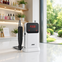 Ponceuse à ongles professionnelle portable JD201H populaire, faible bruit, vitesse réglable 0-30000 tr/min, moteur à balais rechargeable