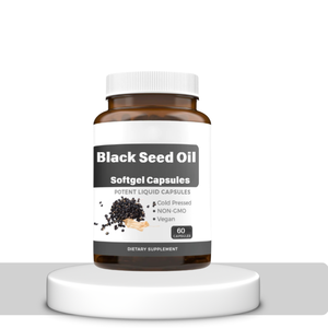 Kapsul Softgel minyak biji hitam Label pribadi untuk kesehatan kulit kapsul minyak biji Jinten hitam murni - Product Image 1