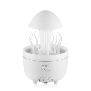 เครื่องกระจายกลิ่นหอมแมงกะพรุน 0.5 ลิตร เครื่องเพิ่มความชื้นแบบใช้พลังงาน USB พร้อมไฟหลากสีสำหรับใช้ในบ้าน สำนักงาน หรือบนโต๊ะทำงาน - Product Image 3