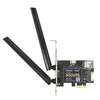 Adaptador Inalámbrico EDUP 600/3000/5400Mbps Tuya Smart con Control Remoto WIFI6 para Juegos, Tarjeta de Red PCIE PCI Express
