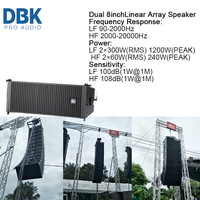 Système de haut-parleurs Line Array Premium Dual 8 pouces-Équipement audio professionnel passif pour les concerts intérieurs/extérieurs, les DJ et les événements en direct