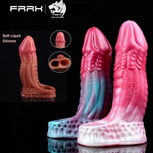 Funda para Pene FRRK, Dragón Rojo, Funda de Silicona para Pene, Extensor de Eyaculación Retardada Masculina, Súper Suave, Juguetes Sexuales para Adultos - Product Image 1