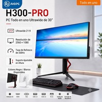 Panel VA Ultraancho de 30 Pulgadas 21:9, PC Todo en Uno, 2560*1080, Soporte VESA, Altura Ajustable, Base de Aluminio, OEM, ODM, Logotipo Personalizado