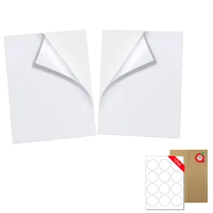 2024 tùy chỉnh máy in phun giấy 100 sheets Vòng A4 Kích thước kệ bao bì nhãn & Kỹ Thuật Số Giá taink máy bay phản lực Sticker giấy 60 mét - Product Image 1