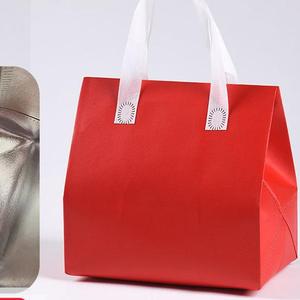 Sac isotherme jetable en PP non tissé, personnalisé avec logo, imperméable, biodégradable, pour courses, supermarché, extérieur, avec poignées - Product Image 3