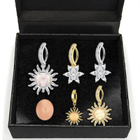 Anneau de nombril Clicker pour femme en acier chirurgical, zircon, tournesol, papillon, bijou de piercing de nombril, faux piercing de nombril 2026