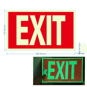 ملصق مطفأة حريق مخصص من البي في سي، لافتات مطفأة حريق مضيئة، لوحة إشارة مضيئة لمطفأة الحريق على الجدار - Product Image 5