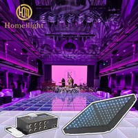 Dalles de sol LED 3D à effet miroir infini à installation rapide, panneaux en verre DMX pour discothèque, éclairage RGB pour piste de danse LED