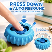 Manette de jeu en silicone anti-stress, jouet sensoriel à presser, jouet fidget, jouet joystick, nouveauté, forme ronde, compatible four