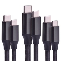 Support Personnalisation Usine Nylon Tressé de Haute Qualité 0.5m 1m 2m 3m 5m 7m 8m USB 2.0 PD Charge Rapide USBC vers USBC Câble 240W