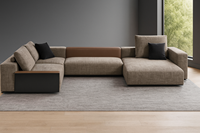 Canapé d'angle moderne de luxe en forme de L meubles de salon pour la maison ensemble de canapés modulaires de loisirs