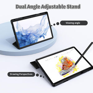 Custodia per Samsung <span class=keywords><strong>Galaxy</strong></span> <span class=keywords><strong>Tab</strong></span> <span class=keywords><strong>S8</strong></span> <span class=keywords><strong>Plus</strong></span> 2022/ S7 FE 2021/S7 <span class=keywords><strong>Plus</strong></span> 2020 12.4\" con Porta S Pen, Cover Protettiva Pieghevole a Tre Ante per Tablet - Product Image 4