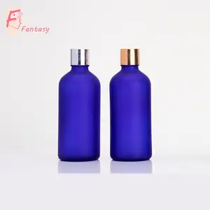 Xuzhou 100ml di lusso cobalto blu olio essenziale di bottiglia di vetro 3.3 once bottiglia di olio da massaggio corpo di imballaggio dalla Cina