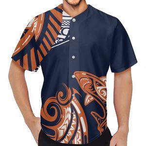 Venta al por mayor de uniformes de béisbol Logotipo de <span class=keywords><strong>TONGA</strong></span> rojo diseño Tribal <span class=keywords><strong>camiseta</strong></span> de béisbol personalizada impresión bajo demanda camisetas de béisbol en blanco - Product Image 2