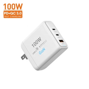 Productos Venta caliente Teléfonos de carga de pared Más rápido 65W 100W <span class=keywords><strong>USB</strong></span>-<span class=keywords><strong>C</strong></span> <span class=keywords><strong>Tipo</strong></span> <span class=keywords><strong>C</strong></span> PD3.0 QC Gan Cargador de adaptador rápido Reino Unido EE. UU. - Product Image 5