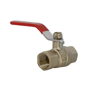 Full size brass ball valve with handle for 600 WOG