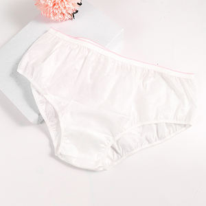 Biodegradable PLA desechable mujeres bragas transpirables ropa interior señoras OEM chica para masaje Spa Hospital - Product Image 2