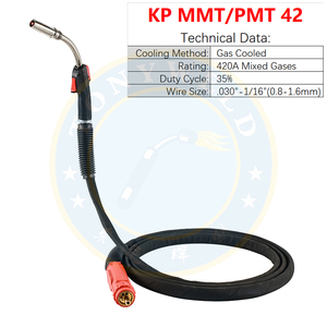 Antorcha de Soldadura MIG MMT42 6254213, 420A, Refrigerada por Gas, Conector Europeo, para Soldadora Kemppi - Product Image 3