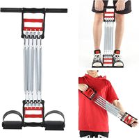 Entraîneur sportif multifonctionnel 3 en 1 Bande de résistance à ressort Exercice de bras Extenseur de poitrine Résistance des pieds PP