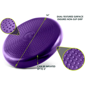 Bola de media piña de PVC gris 16,5x8,5 cm Integración sensorial Yoga Fitness - Product Image 5