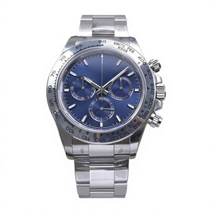 high top quality watch Waterproof 40mm VS factory 904L steel 4131 movement multi-function Chrono Diver blue watch - Product Image 1