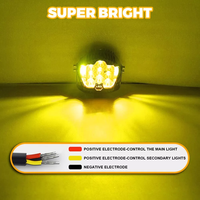 Phares à trois faces HYNBYZJ pour camions, 3 pouces, 5 pouces, 7 pouces, 120W, éclairage de travail LED pour voiture, 4300K, 6500K, spot, conduite, brouillard, tout-terrain, SUV