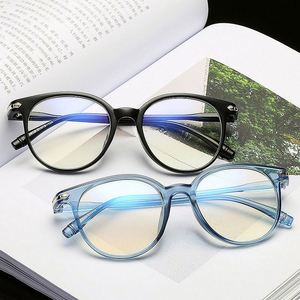 Gafas con Logotipo Personalizado para Hombre y Mujer, Lentes Transparentes Redondas, Montura Óptica, Gafas Anti Luz Azul para Computadora - Product Image 2