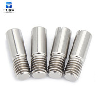 GB Standard 304 Stainless Steel Slotted Threaded Cylindrical Pins Plain Finish M2-M8 Fasteners for Mold Mechanical Positioning