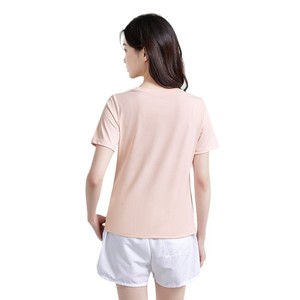 <b>Women's</b> Quick-Drying T-Shirt Solid Color Round Neck Loose Short Sleeve Breathable <b>Mesh</b> Fabric UPF200+ Sun Protection <b>Top</b> - Product Image 5