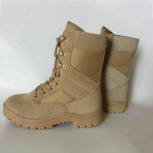 Cheville haute hommes bottes de Combat en plein air désert entraînement cuir noir vert bottes de sécurité tactique - Product Image 5