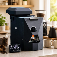 Torréfacteur à café électrique intelligent Akimita Skywalker V1, tambour en acier inoxydable épais, respectueux de l'environnement, contrôle numérique de la température pour la maison