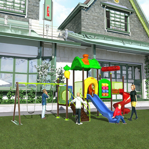 Nouvelle série <span class=keywords><strong>Coco</strong></span> House 76mm tuyau galvanisé aire de jeux extérieure pour enfants toboggan en plastique LLDPE pour jardin centre commercial maternelle - Product Image 5