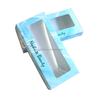 Cils naturels OEM JM-004, cils personnalisés, boîte personnalisée transparente et luxueuse, boîte à cils avec étiquette privée