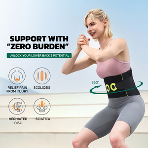 Correcteur de posture réglable, ceinture de soutien lombaire respirante avec système de tension pour le contrôle du ventre lors des sports d'été et de printemps - Product Image 3