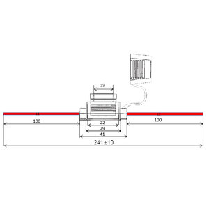 Porte-fusible de voiture étanche et ignifuge (taille moyenne 30 cm) avec fil rouge <span class=keywords><strong>pour</strong></span> véhicules automobiles, bateaux, camping-cars et remorques - Product Image 3