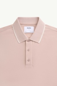 เสื้อเชิ้ตผู้ชายสวมใส่สบาย ทรงเข้ารูป สไตล์ลำลอง ผ้าฝ้ายถัก ระบายอากาศได้ดี แขนสั้น ลายพิมพ์ คอเสื้อตัดสี - Product Image 3