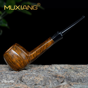 Muxiang Tobacco Pipe Straight Type Briar Wood Handmade Smoking Pipe With 3mm Filter Core For Men - Product Image 1