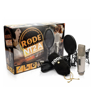 RODE NT2-A grand microphone à condensateur multidirectionnel Microphone vocal à enregistrement en direct Microphone à grand diaphragme Rhodes NT2A