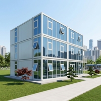 Maison préfabriquée moderne en acier à vendre, villas préfabriquées avec une durée de vie de 70 ans