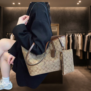 Bolso Tote de Moda Vintage de Cuero PU para Mujer con Cierre de Cremallera, Asa Única, para Uso Diario, Bolso de Hombro para Primavera y Todas las Estaciones - Product Image 2