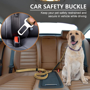 Tali Kekang Anjing Anti Air Reflektif, Tali Pemandu Anjing Bebas Tangan, Laisse Pour Chien, Tali Anjing yang Dapat Disesuaikan, Aksesoris Taktis untuk Hewan Peliharaan - Product Image 5